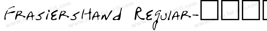 FrasiersHand Regular字体转换